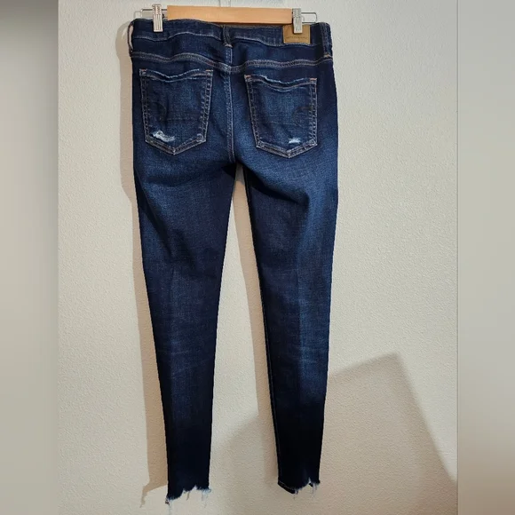 American Eagle Outfitters Dark Blue Jeggins Jeans - Picture 5 of 10